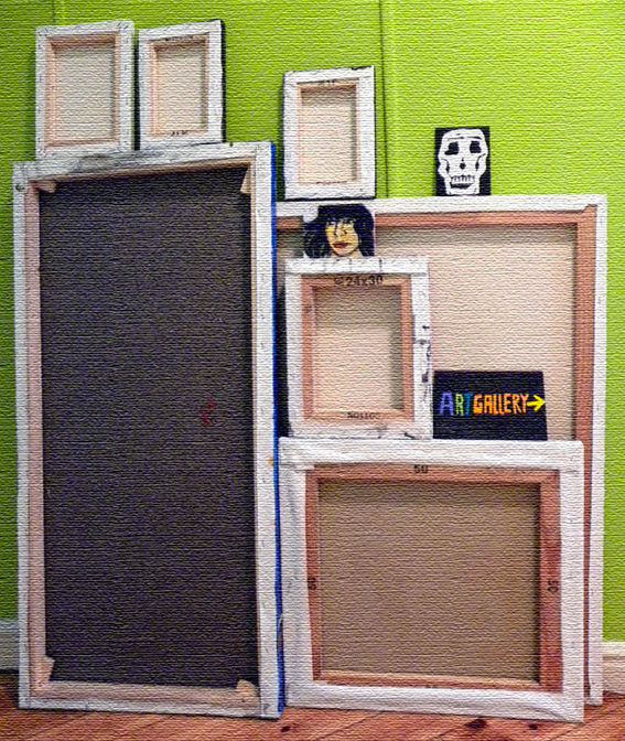 Art studio. Estudio de la artista Luna