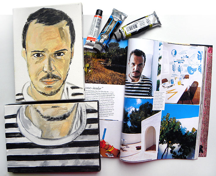 Retrato de Jordi labanda. Detalle del tríptico “El Jordi no está tan mal”. 2010.