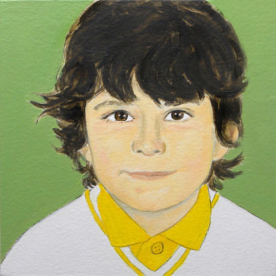 Retrato de Bosco. Óleo sobre madera. 2010.