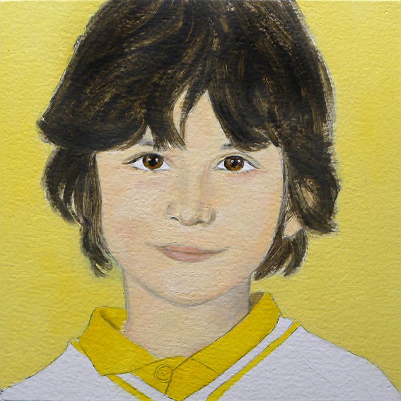 Retrato de Bruno. Óleo sobre madera. 2010.