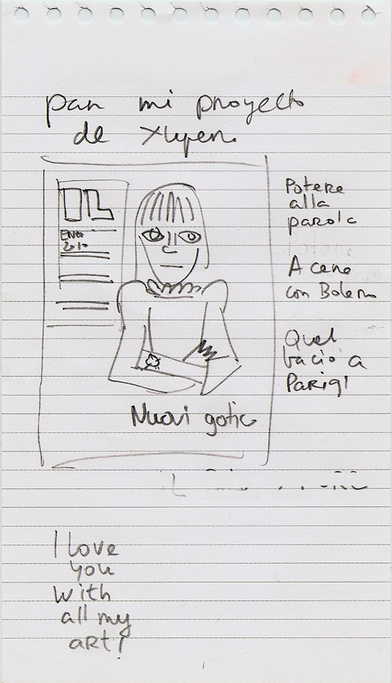 Sketches. Bocetos para proyecto de exhibición. 2010.