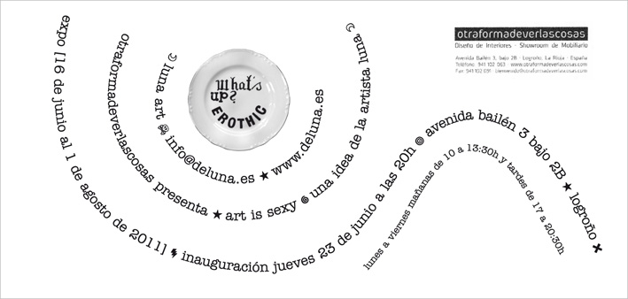 Diseño de flyer para expo Luna. 2011