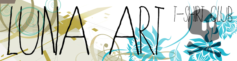Cabecera para la tienda de camisetas Luna Art