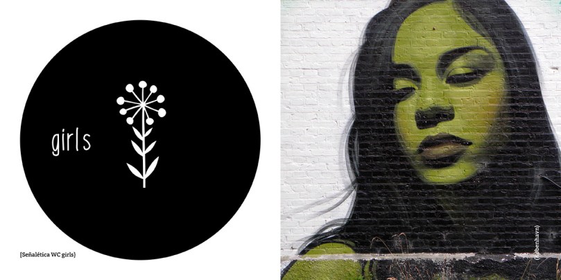 Plato cerámica señalética (girls).