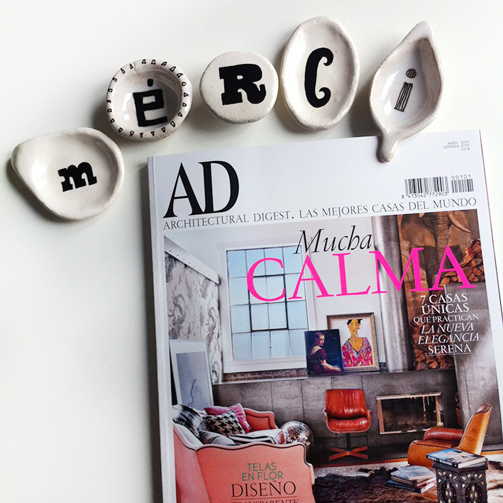 Luna Art Ceramics en AD Magazine