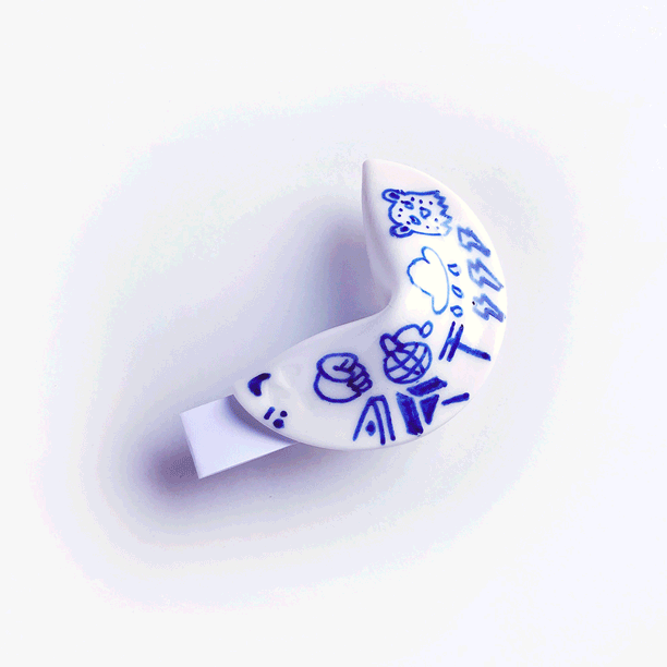 Fortune Cookie by Deluna Ceramics