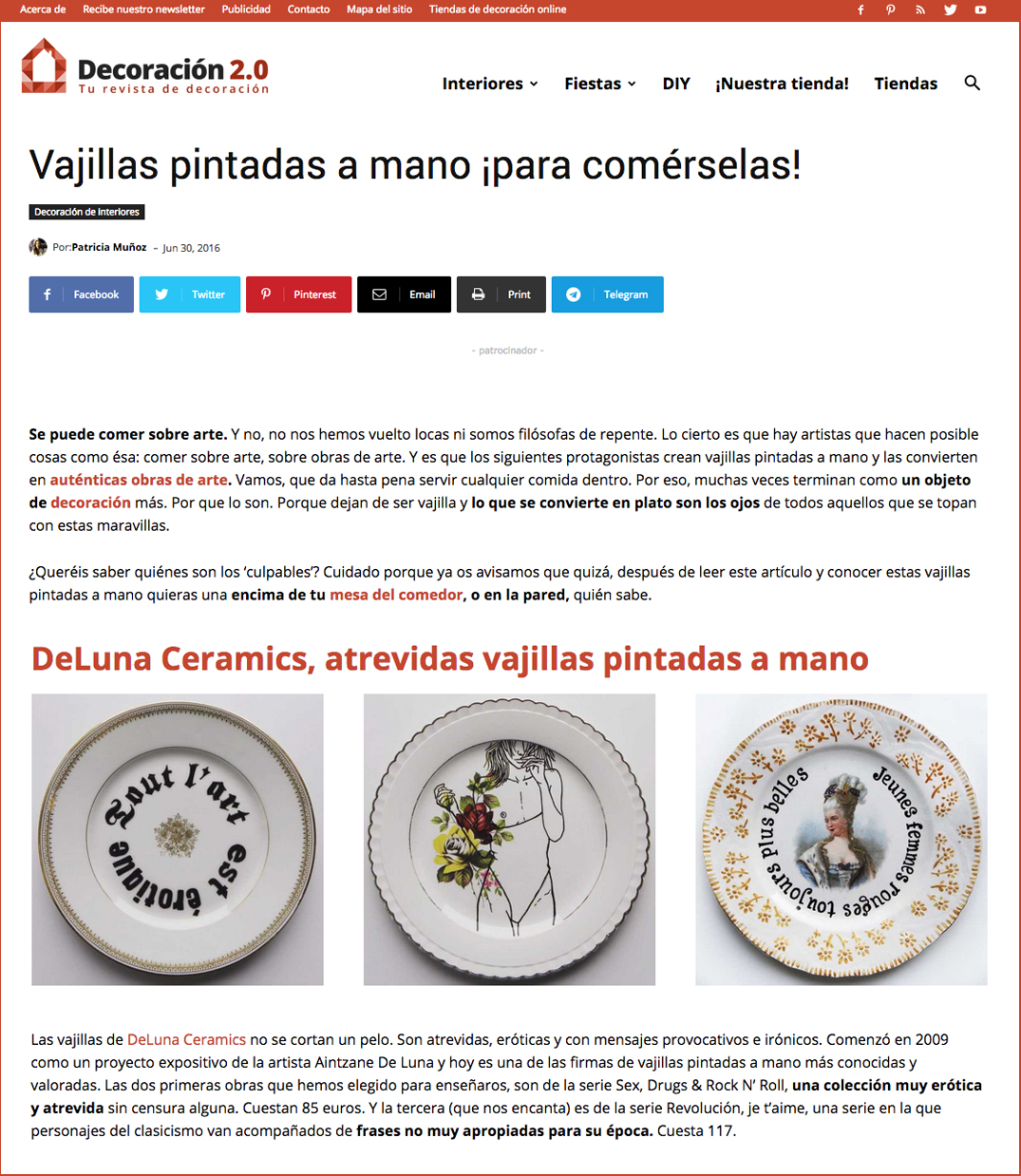 Deluna Ceramics en Decoración 2.0