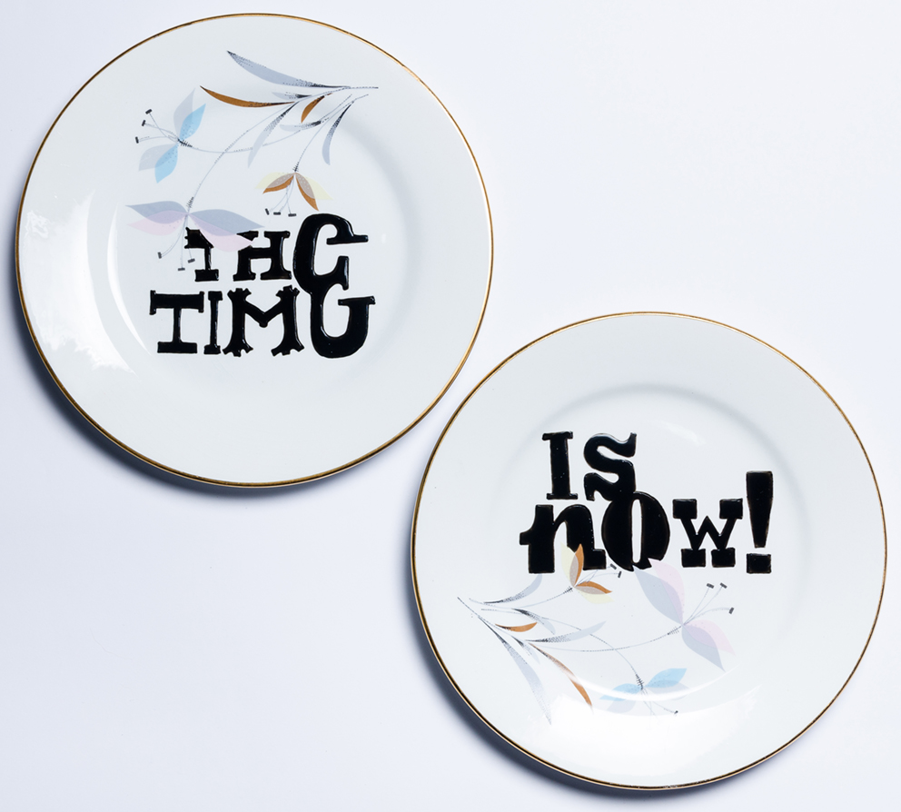 THE TIME… IS NOW! Porcelanas & Mariposas por Aintzane de Luna