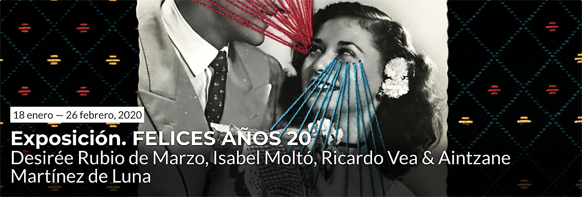 Aintzane De Luna en la exposición colectiva 'Felices Años 20' en la Galería Mad is Mad