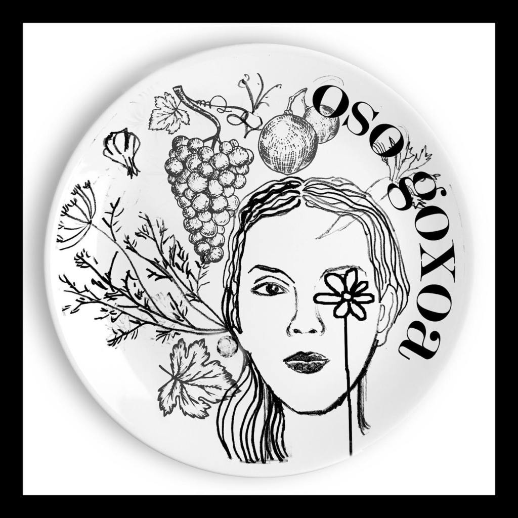 Oso Goxoa #mietiquetaENATE22 cerámicas para Bodegas Enate de la artista Aintzane De Luna