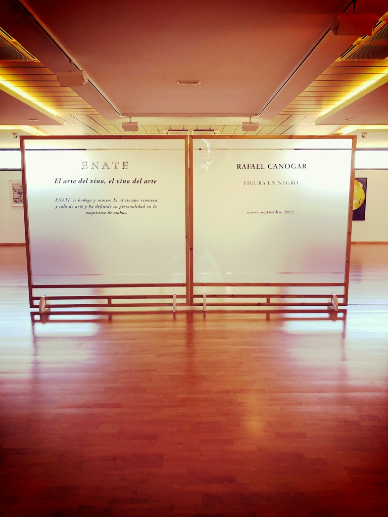 Exposición de Rafael Canogar en las Bodegas #ENATE