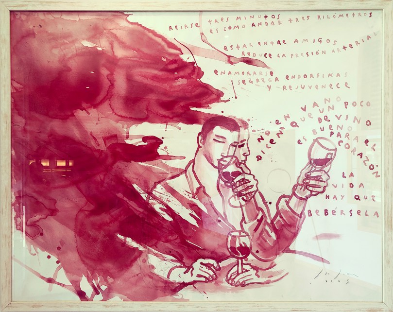 Obra de Javier de Juan en las Bodegas #ENATE