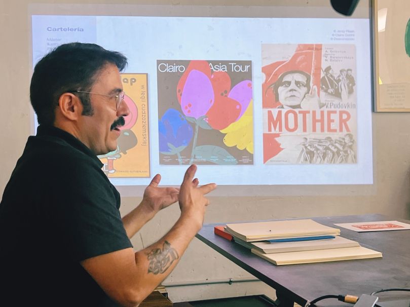 Aintzane De Luna en el curso «CARTEL POLÍTICO: AGITACIÓN Y PROPAGANDA» con Elías Taño