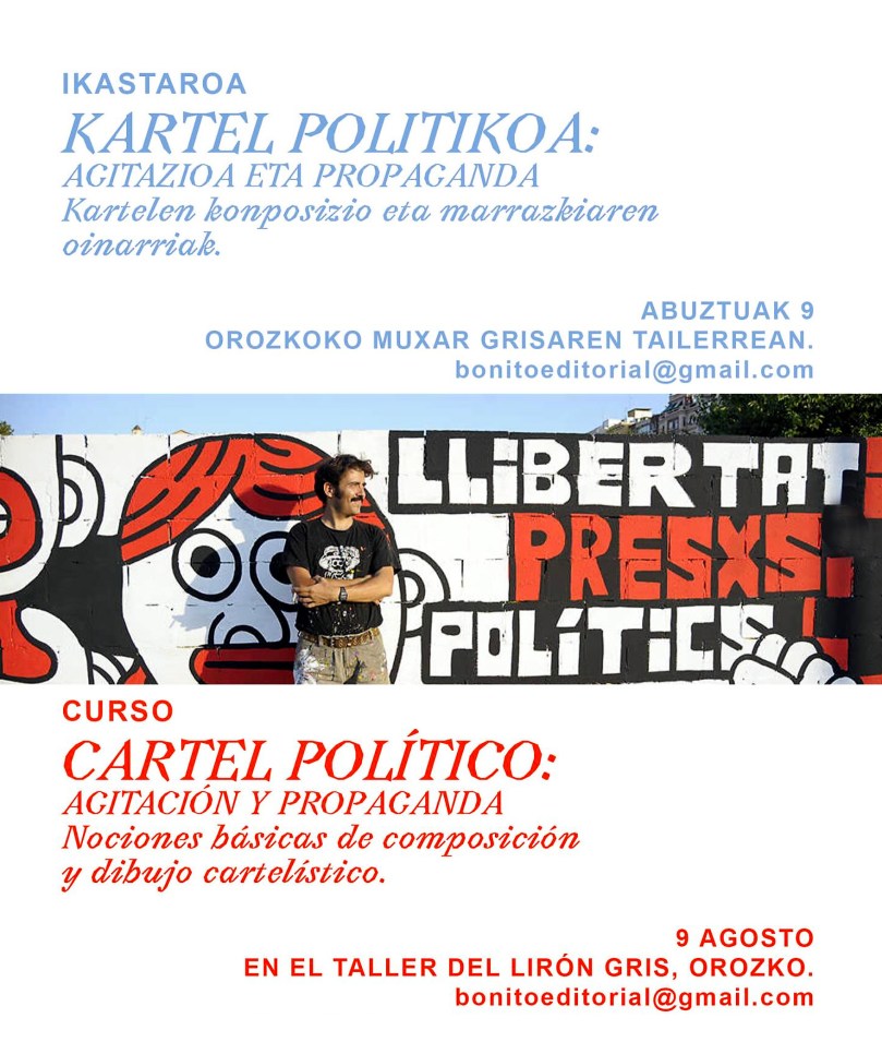 Aintzane De Luna en el curso «CARTEL POLÍTICO: AGITACIÓN Y PROPAGANDA» con Elías Taño